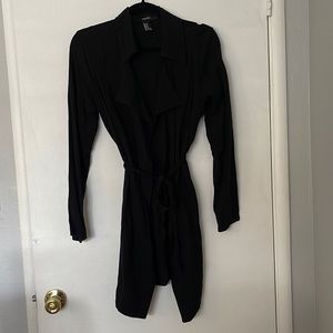 Forever 21 | Black Mock Trench Coat